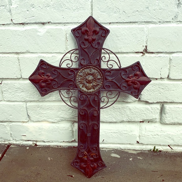 Vintage Accents Outdoor Metal Cross Wall Art Poshmark